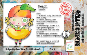 AALL & Create - A7 - Clear Stamps - 1025 - Janet Klein - Peach