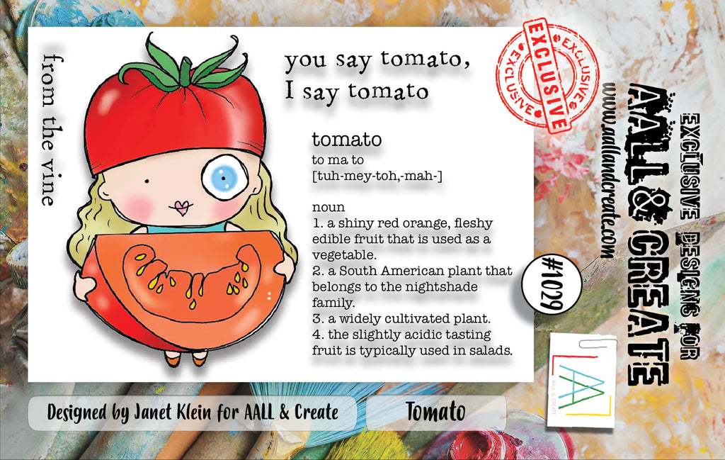 AALL & Create - A7 - Clear Stamps - 1029 - Janet Klein - Tomato