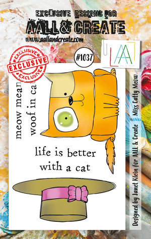 AALL & Create - Clear Stamps - A7 - 1037 - Janet Klein - Miss Catty Meow