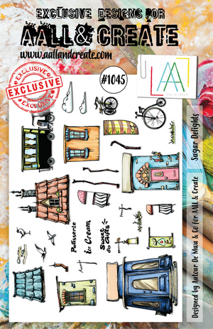 AALL & Create - A5 - Clear Stamps - 1045 - Autour de Mwa - Sugar Delights