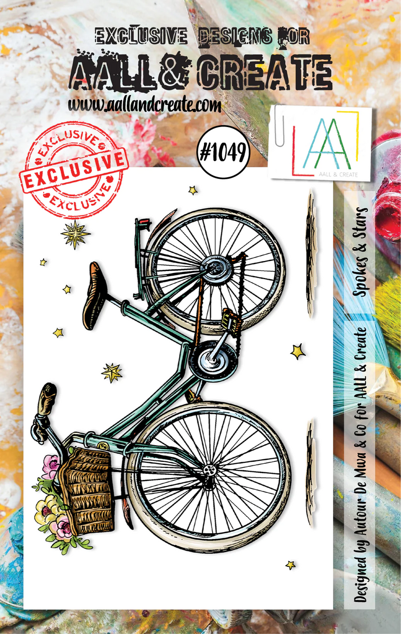 AALL & Create - A7 - Clear Stamps - 1049 - Autour De Mwa - Spokes & Stars