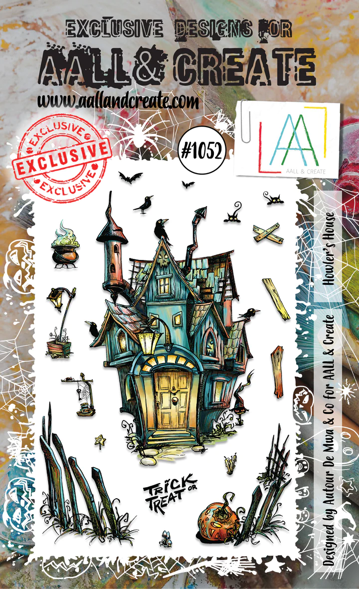 AALL & Create - A6 - Clear Stamps - 1052 - Author De Mwa - Howler's House