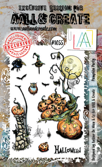 AALL & Create - A6 - Clear Stamps - 1055 - Author De Mwa - Pumpkin Party