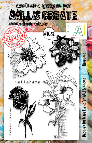 AALL & Create - A5 - Clear Stamps - 1063 - Tracy Evans - Hellebore