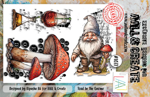AALL & Create - A6 - Clear Stamps - 1077 - Bipasha BK - Toad in The Gnome