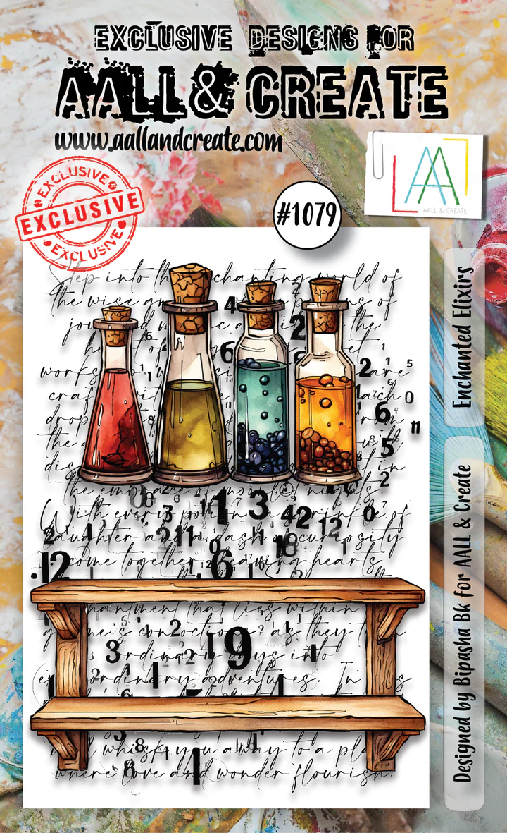 AALL & Create - A7 - Clear Stamps - 1079 - Bipasha BK - Enchanted Elixirs