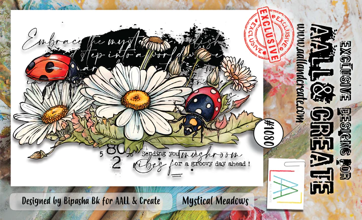 AALL & Create - A7 - Clear Stamps - 1080 - Bipasha BK - Magical Meadows