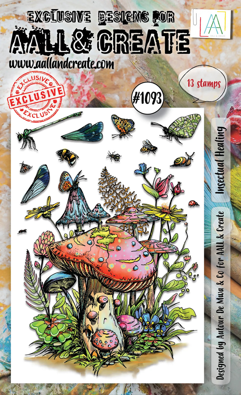 AALL & Create - A6 - Clear Stamps - 1093 - Author De Mwa - Insectual Healing