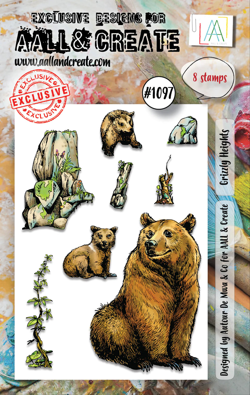 AALL & Create - A7 - Clear Stamps - 1097 - Autour De Mwa - Grizzly Heights