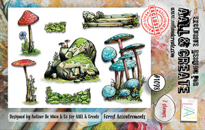 AALL & Create - A7 - Clear Stamps - 1098 - Autour De Mwa - Forest Accoutrements