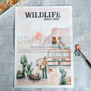 Chou & Flowers - Clear Stamps - Western Alphabet