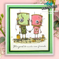 Creative Expressions - Rubber Cling Stamp - Andy Skinner - Bot-ology Better Together