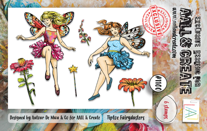 AALL & Create - A7 - Clear Stamps - 1100 - Autour De Mwa - Tiptoe Fairydusters