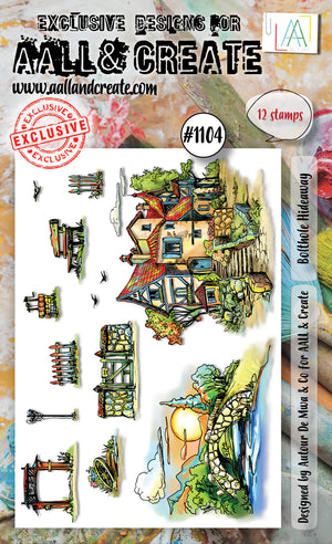 AALL & Create - A6 - Clear Stamps - 1104 - Autour De Mwa - Bolthole Hideaway
