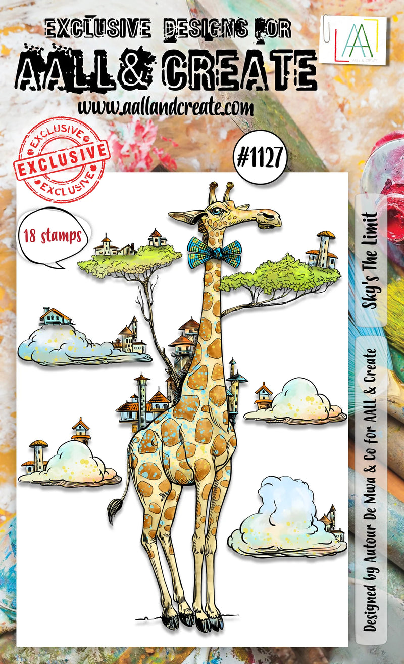 AALL & Create - A6 - Clear Stamps - 1127 - Autour De Mwa - Sky's The Limit