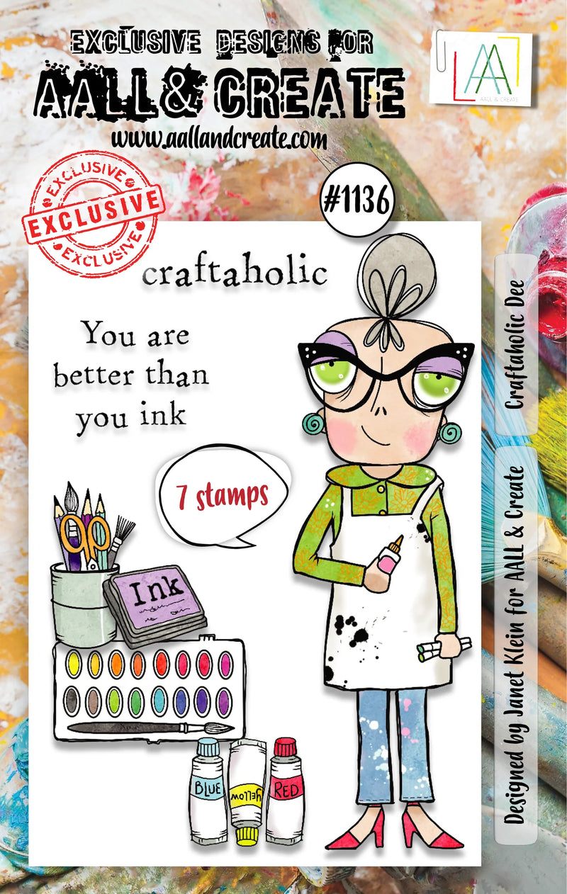 AALL & Create - A7 - Clear Stamps - 1136 - Janet Klein - Craftaholic Dee