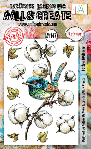 AALL & Create - A6 - Clear Stamps - 1147 - Autour De Mwa - Cotton Twitterer