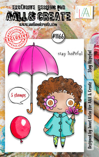 AALL & Create - A7 - Clear Stamps - 1166 - Janet Klein - Stay Hopeful