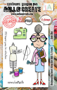 AALL & Create - A7 - Clear Stamps - 1168 - Janet Klein - Sew Dee