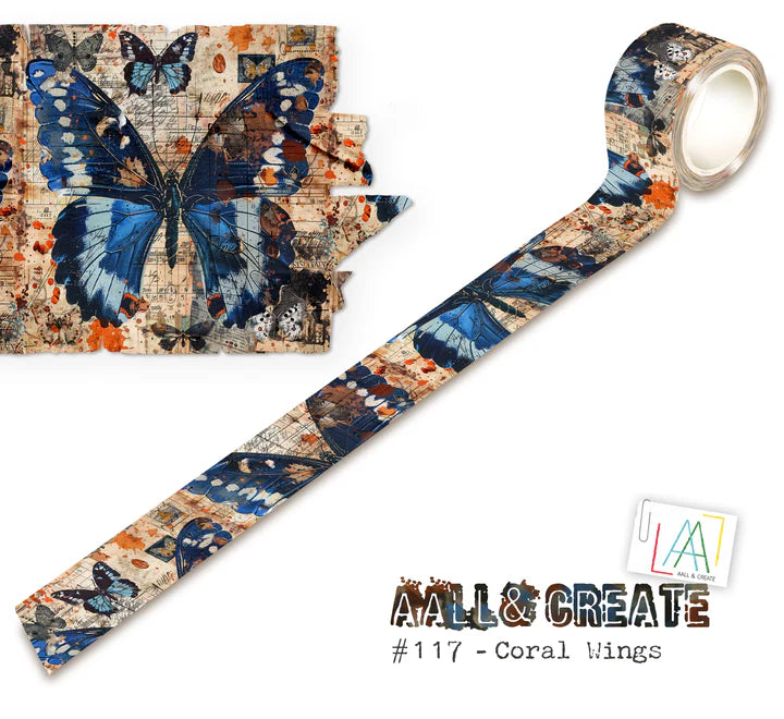 AALL & Create - Washi Tape - 117 - Artour de Mwa - Coral Wings