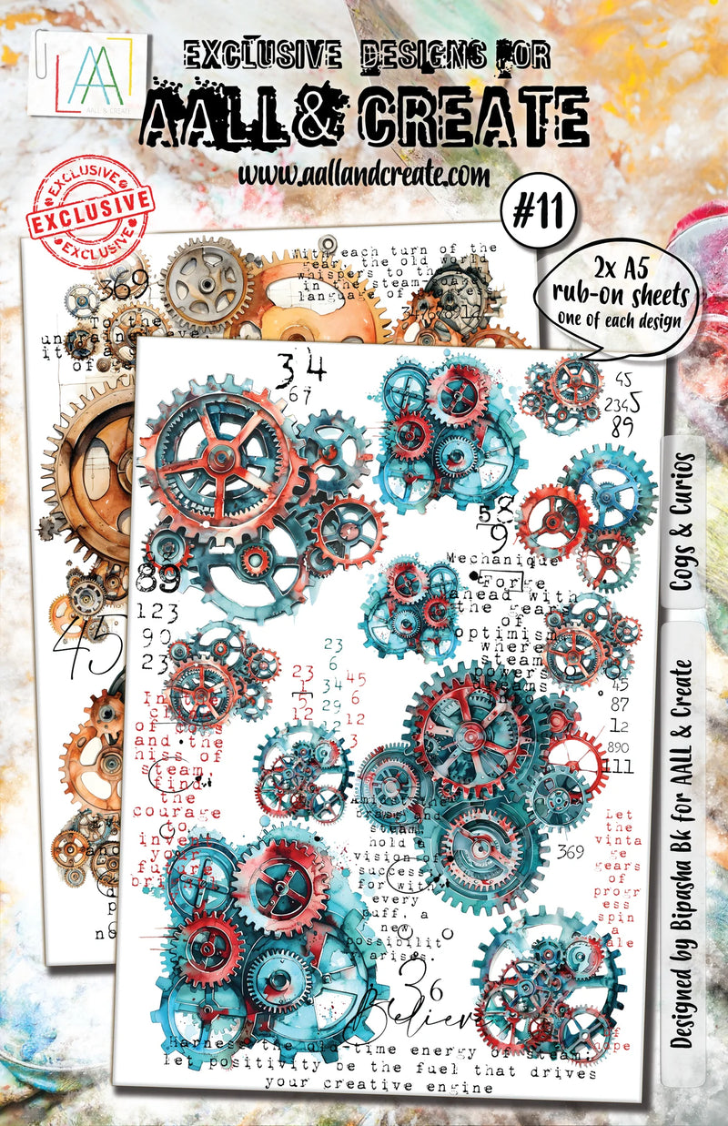 AALL & Create - Rub-Ons - 11 - Cogs & Curios - Bipasha Bk