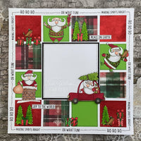 Creative Expressions - 6 x 8 - Clear Stamp Set - Jane's Doodles - St Nick