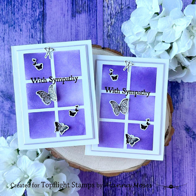 Love in the Moon - A6 - Clear Stamp & Coordinating Dies - Butterflies