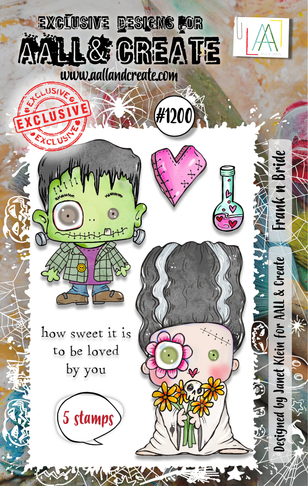 AALL & Create - A7 - Clear Stamps - 1200 - Janet Klein - Frank n Bride