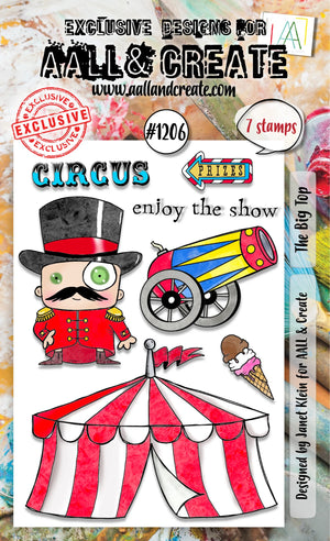 AALL & Create - A6 - Clear Stamps - 1206 - The Big Top - Janet Klein