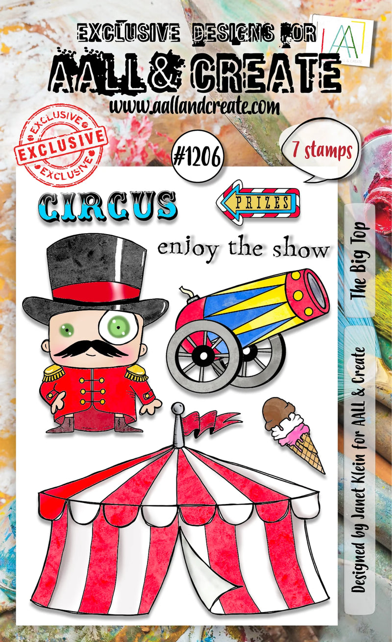 AALL & Create - A6 - Clear Stamps - 1206 - The Big Top - Janet Klein