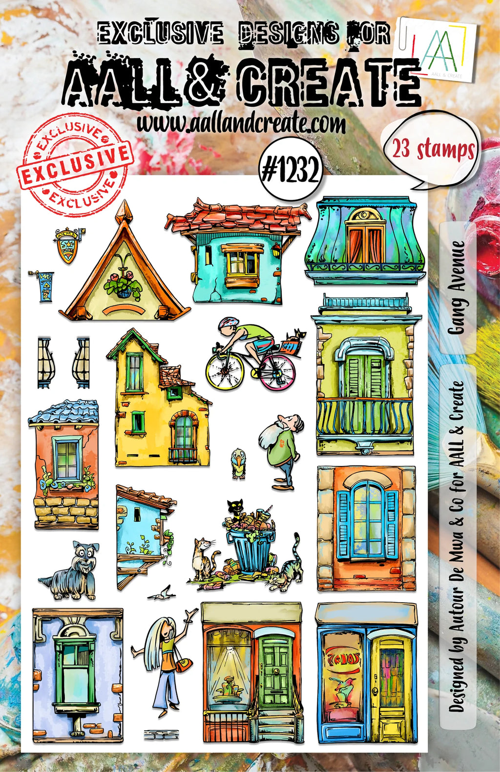 AALL & Create - A5 - Clear Stamps - 1232 - Autour de Mwa - Gang Avenue