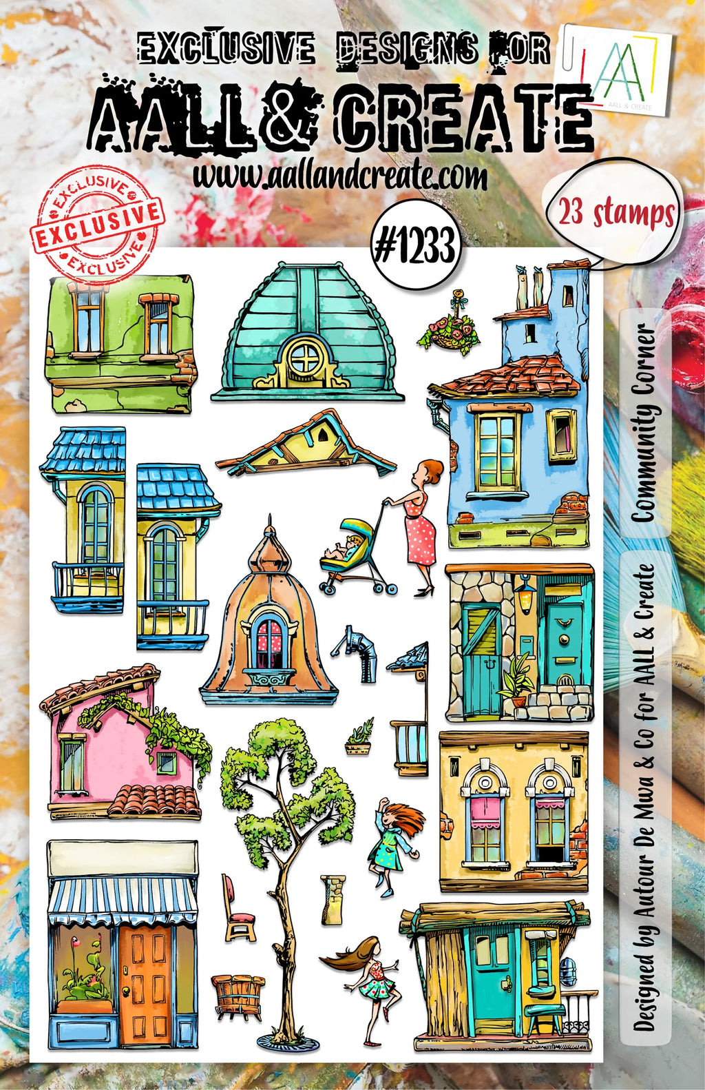 AALL & Create - A5 - Clear Stamps - 1233 - Autour de Mwa - Community Corner