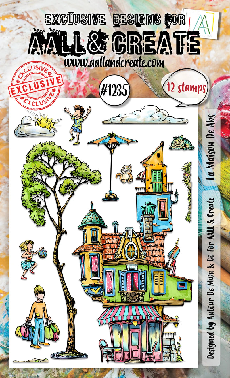 AALL & Create - A6 - Clear Stamps - 1235 - Author De Mwa - La Maison De Abs