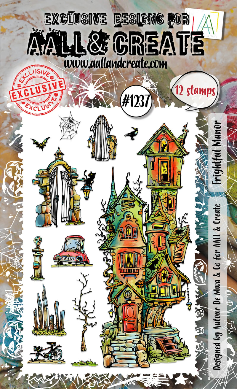 AALL & Create - A6 - Clear Stamps - 1237 - Frightful Manor - Autour DeMwa