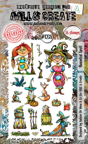 AALL & Create - A6 - Clear Stamps - 1238 - Haunted Spell - Autour DeMwa