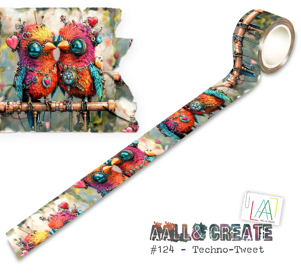 AALL & Create - Washi Tape - 124 - Artour de Mwa - Techno Tweet (Layer it up)
