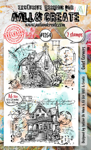 AALL & Create - A6 - Clear Stamps - 1254 - Author De Mwa - Quiet Corners