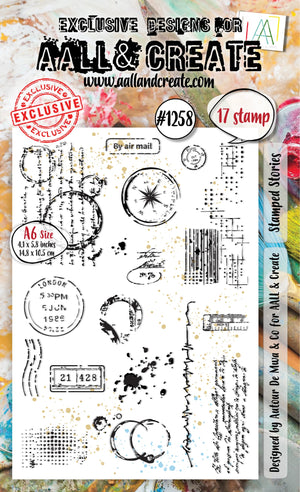 AALL & Create - A6 - Clear Stamps - 1258 - Author De Mwa - Stamped Stories