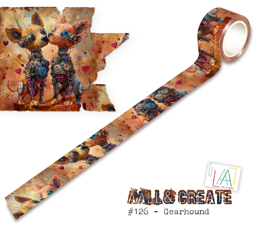 AALL & Create - Washi Tape - 126 - Artour de Mwa - Gearhound (Layer it up)