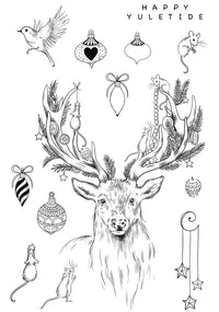 Katkin Krafts - Clear Photopolymer Stamps - Antlers