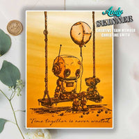 Creative Expressions - Rubber Cling Stamp - Andy Skinner - Bot-ology Time Together