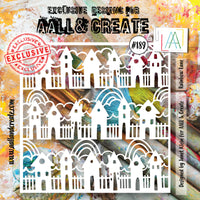 AALL & Create - Stencil - 6x6 - Janet Klein - 189 - Rainbow Lane