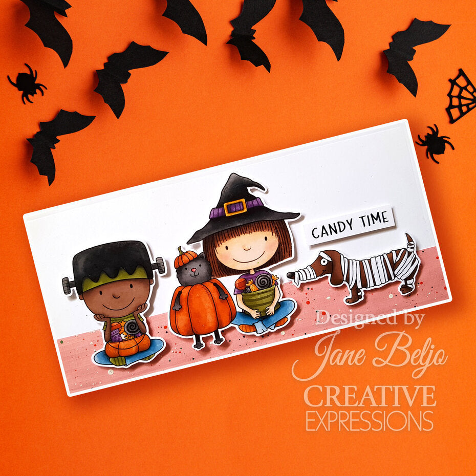 Creative Expressions - A6 - Clear Stamp Set - Jane's Doodles - Happy Halloween