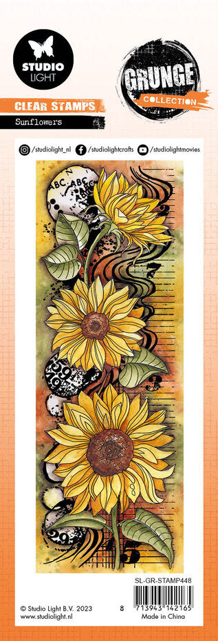 Studio Light - Grunge - Clear Stamp Set - Sunflower