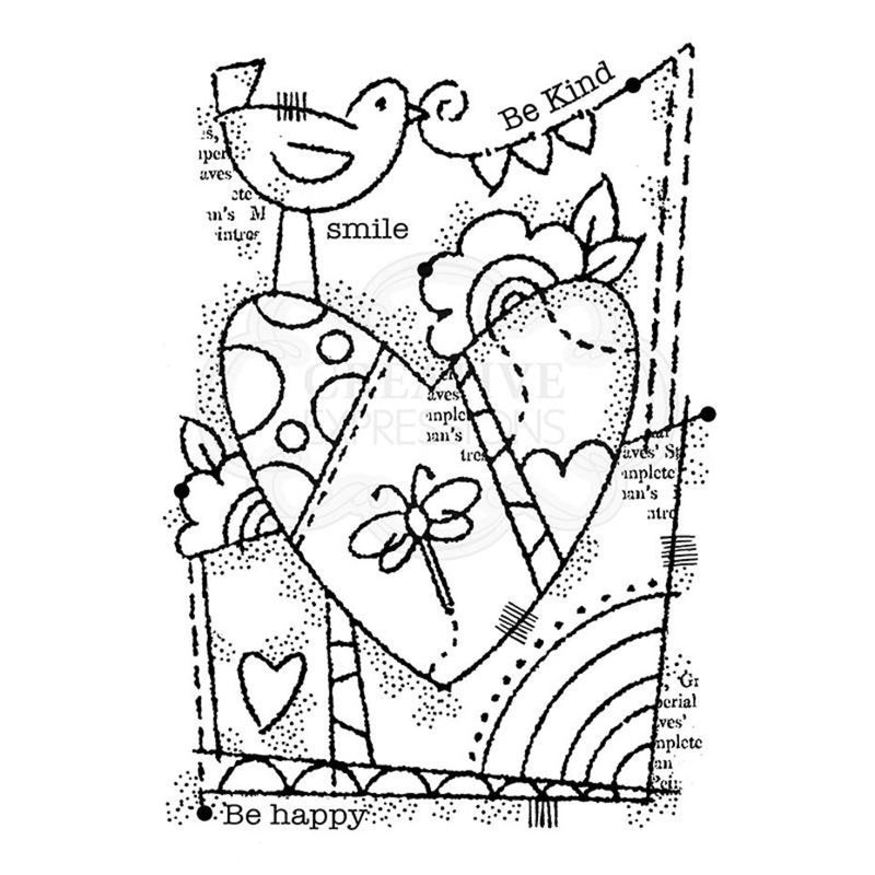 Woodware - Clear Stamps - A6 - Rainbow Heart