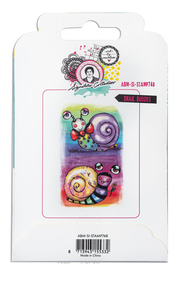 Studio Light - Art by Marlene - Rubber Cling Stamps - Snail Buddies