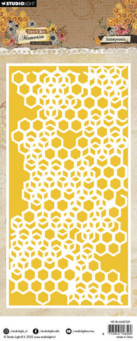 Studio Light - Stencil/Mask - Hazel Eaton - Sweet Bee Memories - Honeycomb