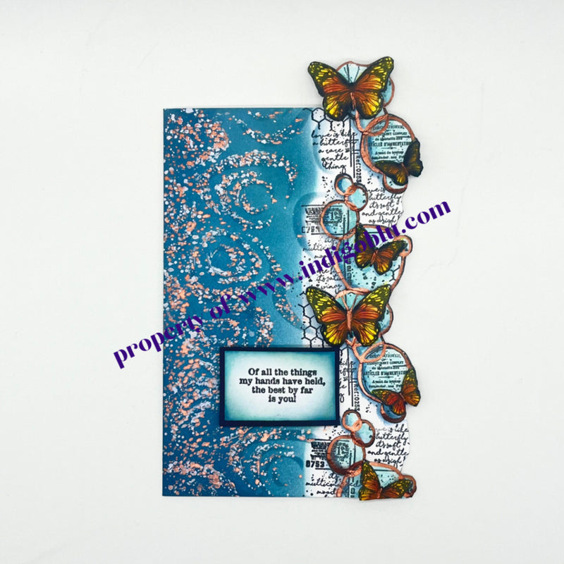 IndigoBlu - A6 - Mike Deakin Art - Cling Mounted Stamp - Journaling Quotes 1