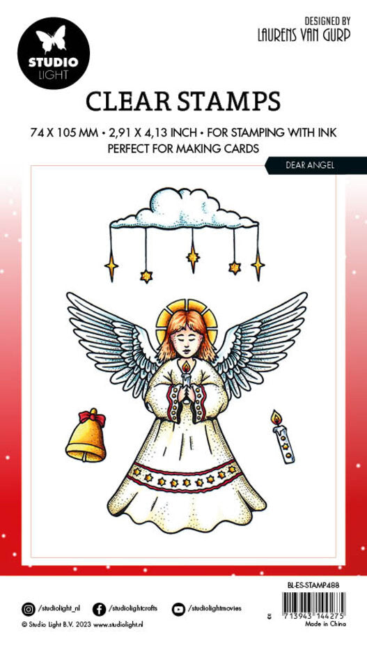 Studio Light - Clear Stamp - Dear Angel - Laurens Van Gurp