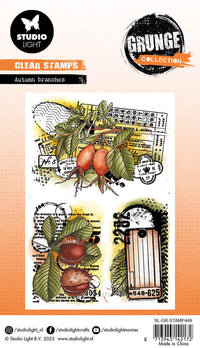 Studio Light - A6 - Grunge - Clear Stamp Set - Autumn Branches